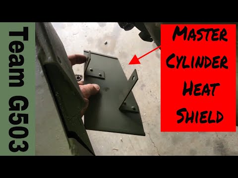 Installing The Master Cylinder Brake Cylinder Shield On A Willys MB /Team G503