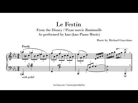 Le Festin - kno Piano Music - Sheet Music transcription