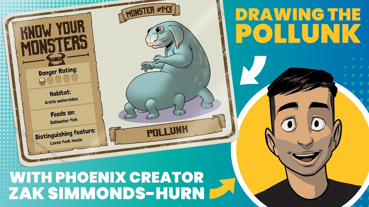How To Draw A Blue Six Legged Monster – The Pollunk