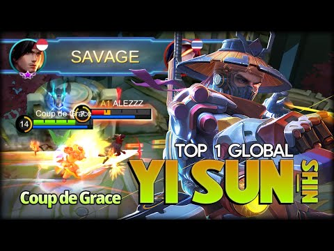 SAVAGE!! Lone Destructor Insane Play! Coup de Grace Top 1 Global Yi Sun-shin - MLBB