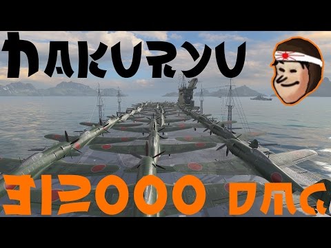 Hakuryu  - World of Warships - 312K DMG CV replay