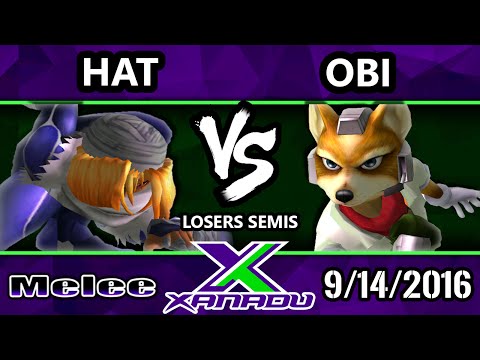 S@X 167 - Obi (Fox) Vs. Hat (Shiek, Marth) SSBM Losers Semis - Smash Melee