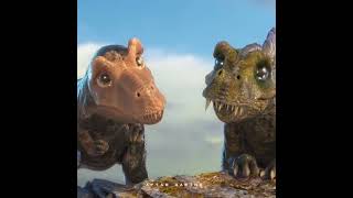 T-rex and Spinosaurus Then and Now 🥺😡 #shorts
