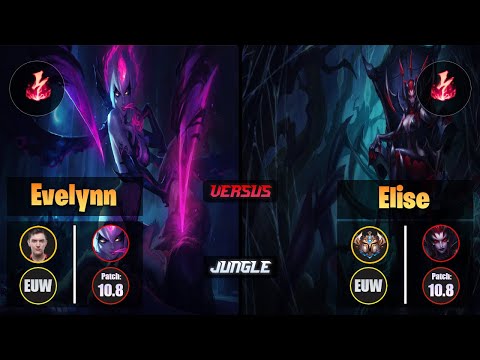Selfmade EVELYNN (Jungle) [Electrocute] VS ELISE - Challenger EUW Patch 10.8