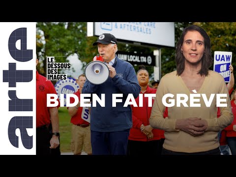 Joe Biden: le premier président américain sur un piquet de grève - Le dessous des images - ARTE