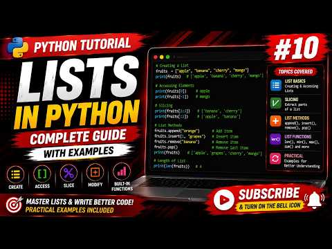 Indexing In List Python Tutorial 10