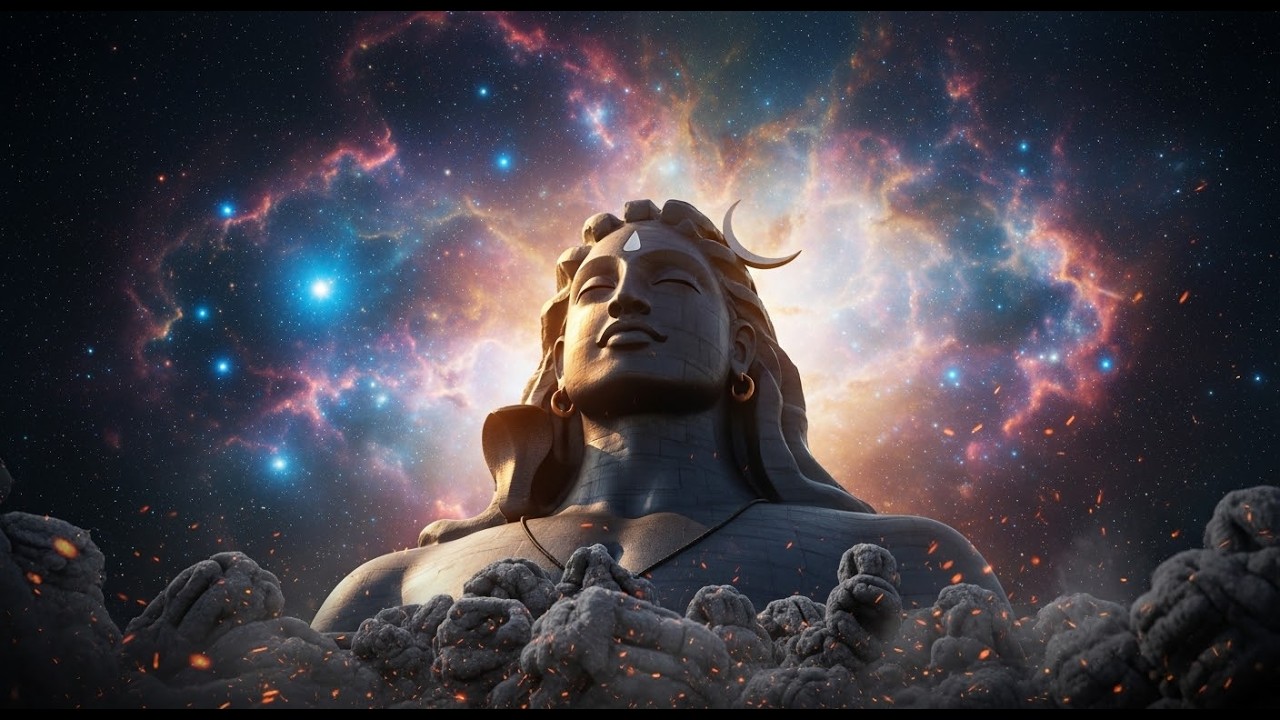 Put on your headset and focus on the center point |Powerful Shiva Sahasranama Deep Sleep