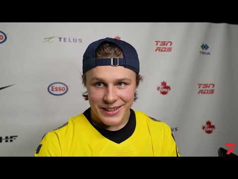 Ivar Stenberg Speaks About Scoring And Helping Sweden Reach The Gold Medal Game At The World Juniors