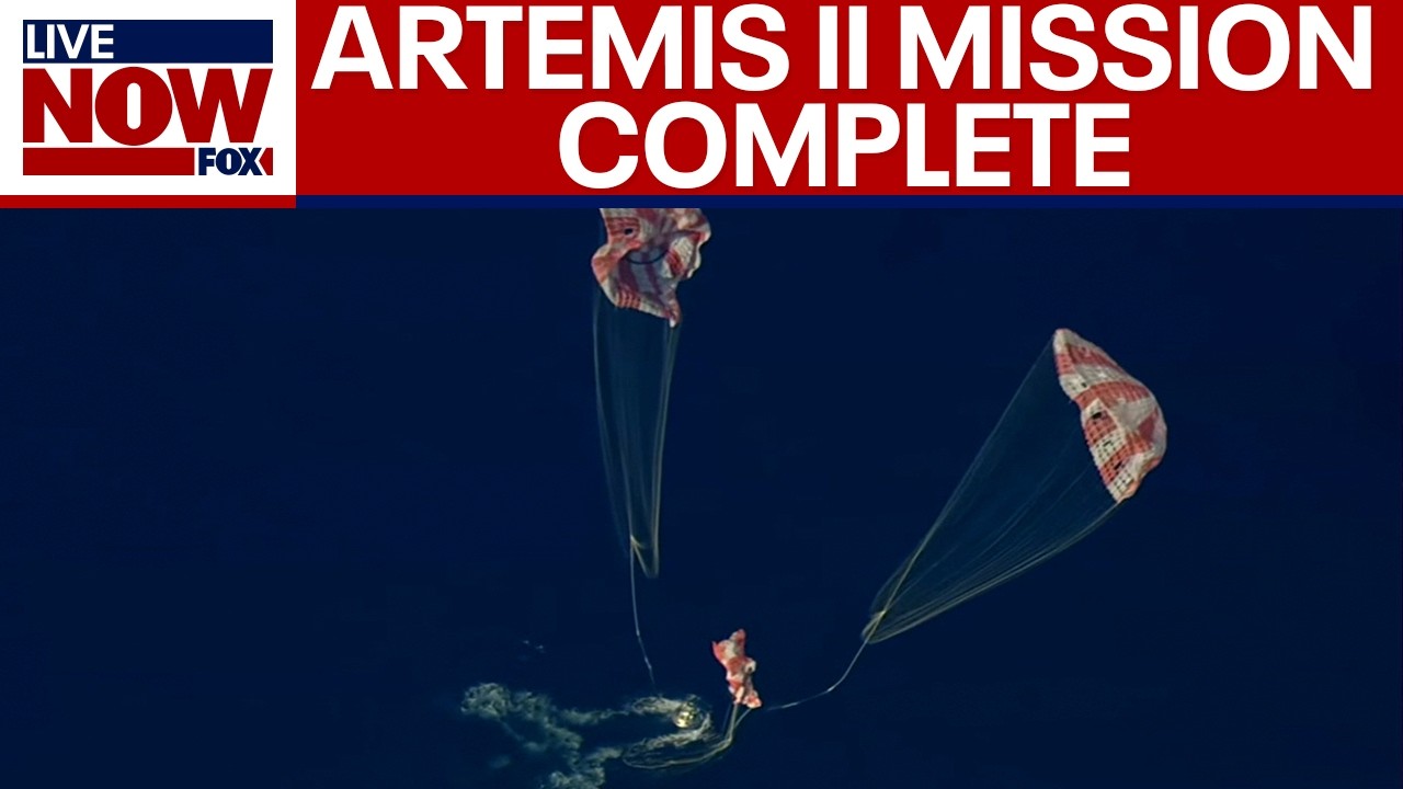 BREAKING: Artemis II crew splashes down in Pacific Ocean