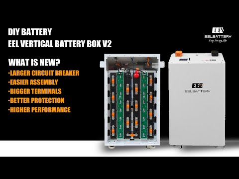 EEL 48V 16S DIY Vertical Battery Box V2 DIY Kits Built-in Smart 200A BMS Standing with Wheels