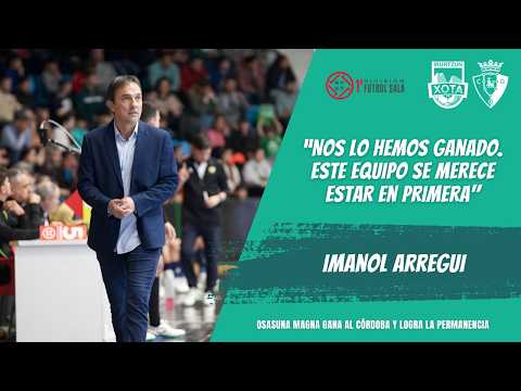 Imanol Arregui celebra la permanencia del Xota ras una temporada intensa
