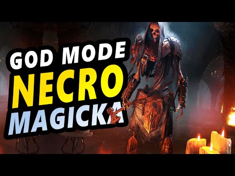 ESO - SOLO MAGICKA NECROMANCER - God Mode - Easiest OP Magicka Necro Build