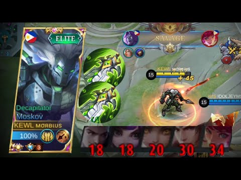 MOSKOV DOUBLE BLADE OF DESPAIR! CRAZY BUILD = CRAZY RESULT! EASY SAVAGE! MLBB