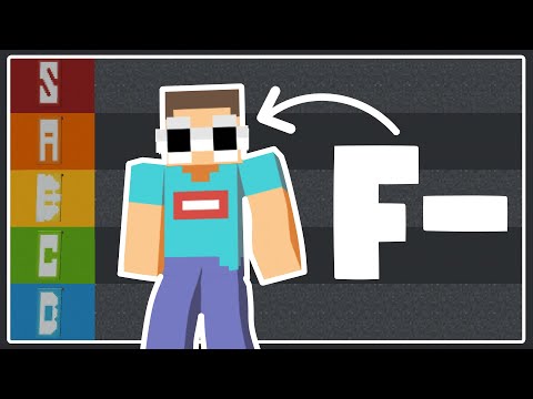 Tier Ranking of FAMOUS MINECRAFT YouTubers' SKINS!