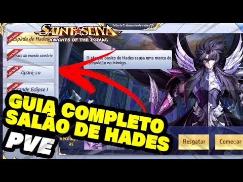 COMO COMPLETAR O SALÃO DE TREINAMENTO DE HADES GUIA COMPLETO - SAINT SEIYA AWAKENING
