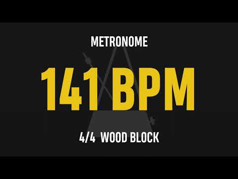 141 BPM 4/4 - Best Metronome (Sound : Wood block)