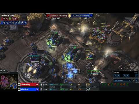 StarCraft II (Macac0) Jimrising [Zerg] vs (LLAMA) Vindicta [Terran] by:Skazeta