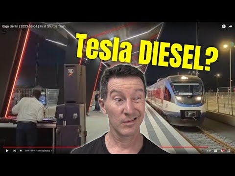EEVblog 1570 -  Tesla DIESEL Electric Train at Berlin Gigafactory ?