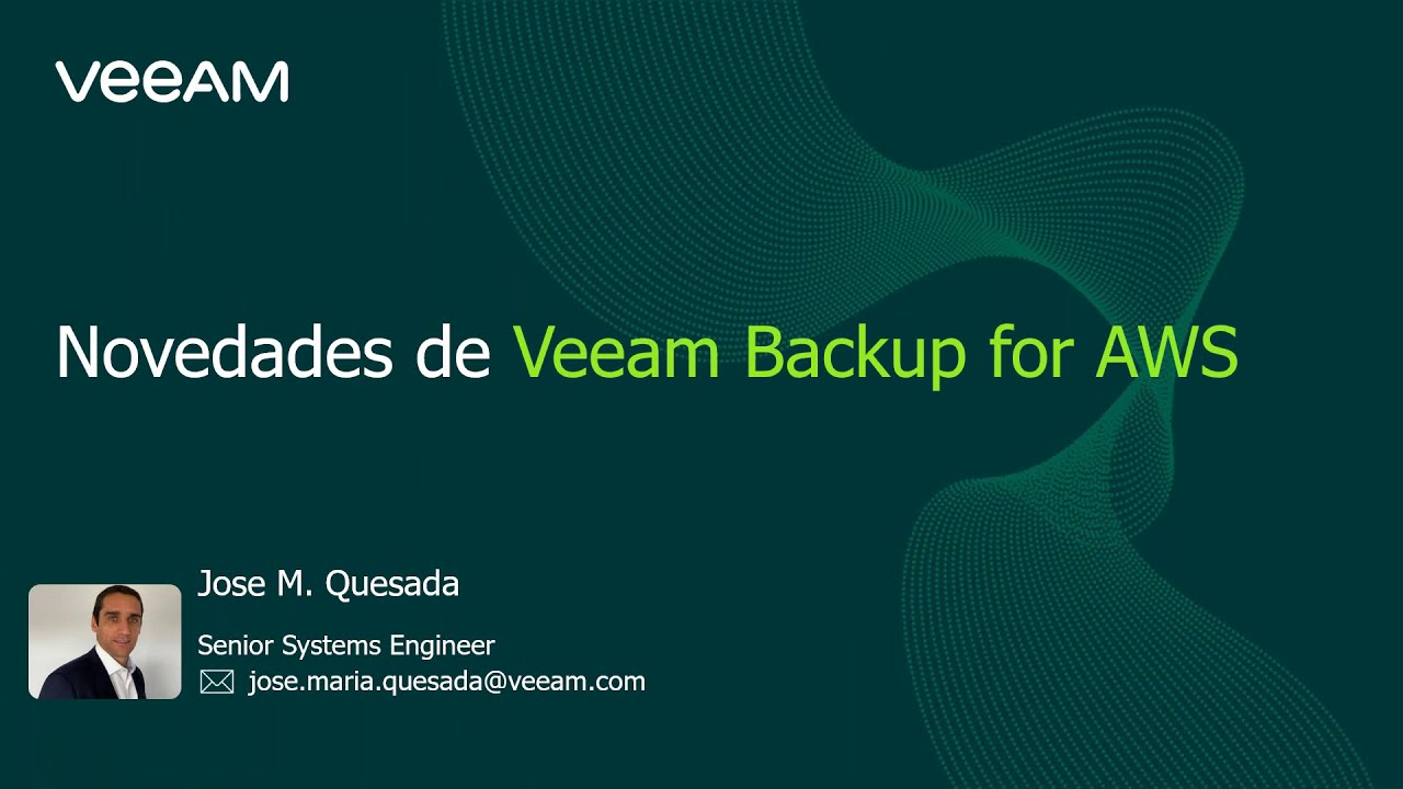 Novedades de Veeam Backup for AWS v3 video