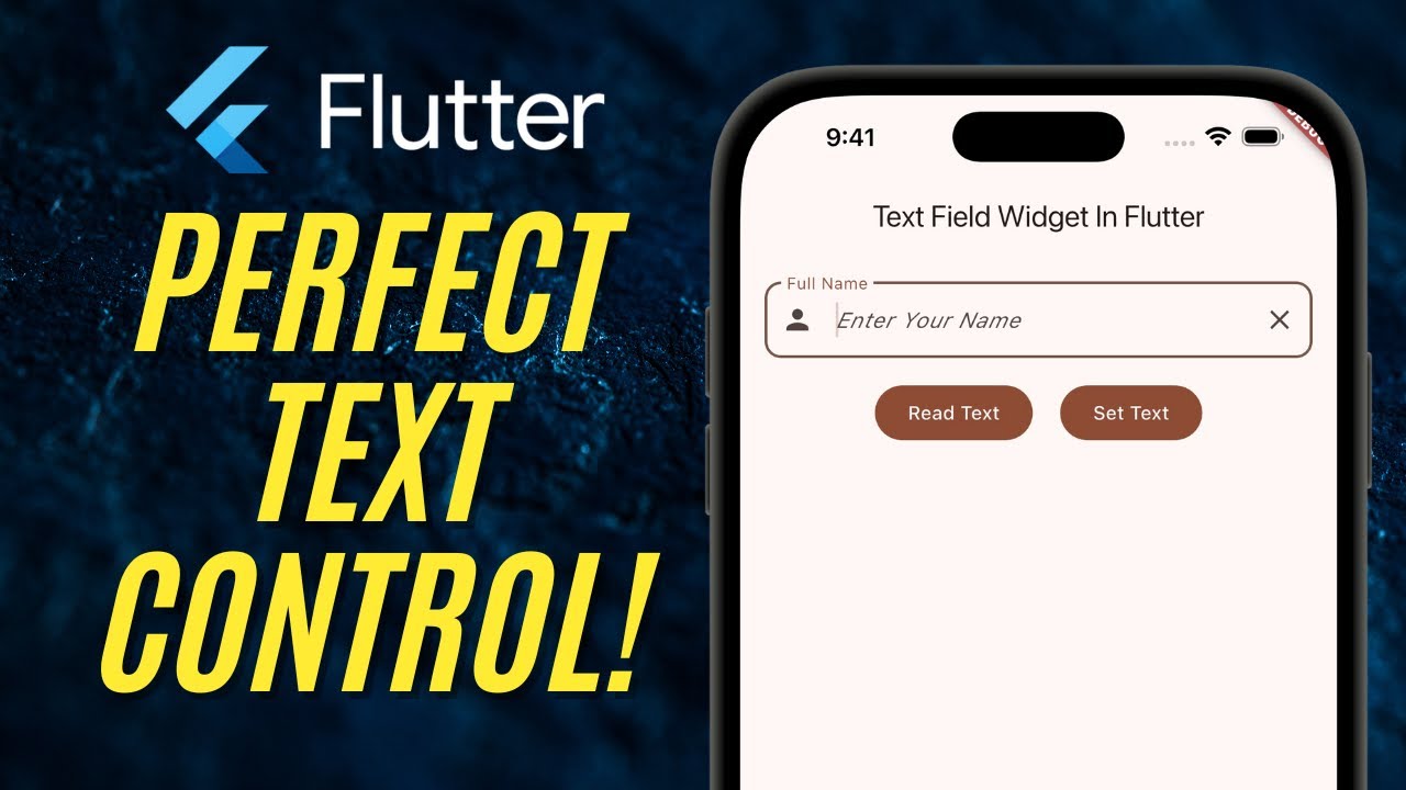 TextField Widget In Flutter - TextEditingController Guide #2