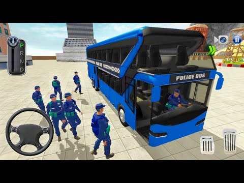 American Police Bus Mountain Driving Simulator - Android Gameplay