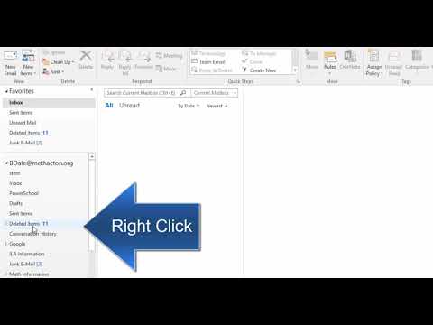 How to quickly delete all deleted emails in Microsoft...