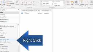 How to quickly delete all deleted emails in Microsoft Outlook email