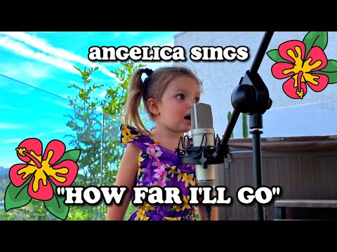 3-Year-Old Angelica Sings "How Far I'll Go" | Popular Song from Moana by Disney & Alessia Cara!
