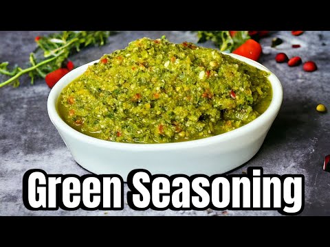 Guyanese Green Seasoning || Caribbean Green Seasoning #guyaneserecipe #viralvideo #recipe