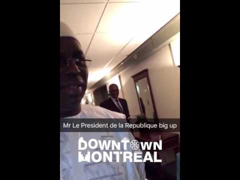 Le Président de la République du Sénégal son excellence Mr Macky Sall et Guin Thieuss sur  snapchat.