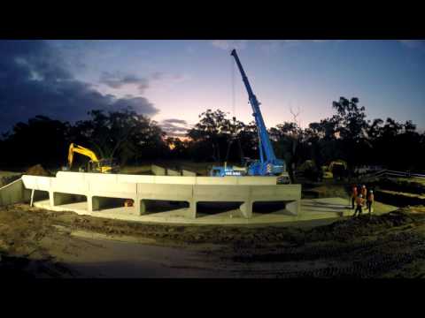 Narwonah Bridge Upgrade Timelapse Video