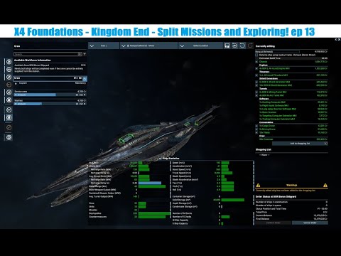 X4 Foundations - Kingdom End - Split Missions and Exploring! ep 13