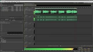 Adjust audio levels at several different positions using Adobe Audition