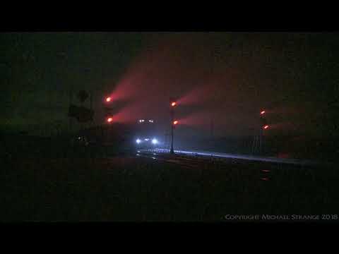 MP5 Crosses PM4 in Fog At Gheringhap - PoathTV Australian Trains & Railways