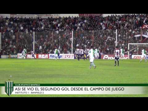 Asi se vio el segundo gol desde el campo de juego