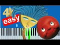 A Little Curious Theme Song Slow Easy Beginner Piano Tutorial 4K