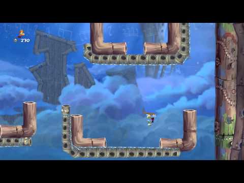 Rayman Legends Playthrough Part 58: [Back To Origins] Desert Of Dijiridoos - Skyward Sonata [100%]