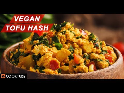 Vegan Tofu Hash | Scrambled Tofu With Vegetables | Vegan Recipes