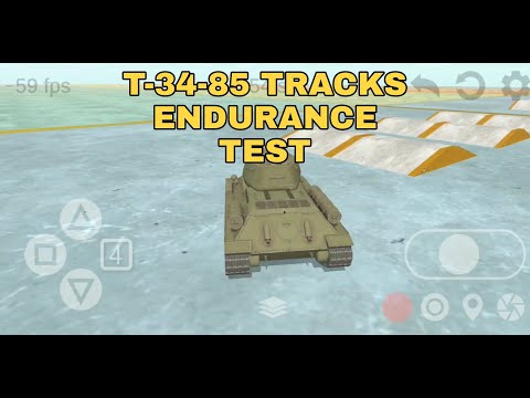 Tank physics:T-34-85 tracks endurance test