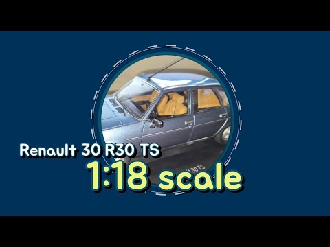 no 36. Renault R30 TS blue 1978 diecast model car