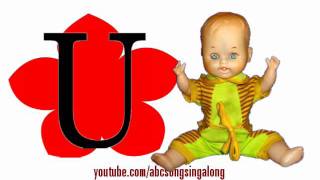 ABC song of a red flower shape, shapes class for babies and toddlers