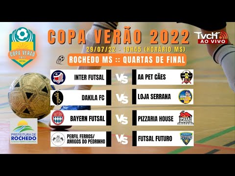 Quartas de Final da Copa Verão 2022 - 29/07/22 - Rochedo/MS - TVCH AO VIVO