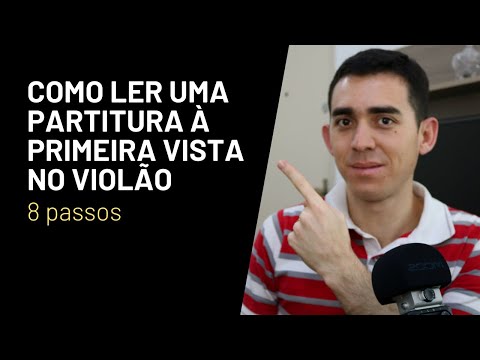Como ler uma partitura à primeira vista no violão