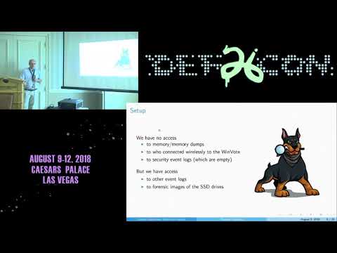DEF CON 26 VOTING VILLAGE - Carsten Schurmann - A Comprehensive Forensic Analysis of WINVote Voting