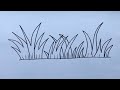 How to Draw Grass Step by Step