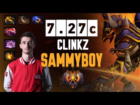 How to play Clinkz in 7.27c Safe lane - Sammyboy Dota 2 Meta Replay