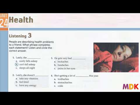 Tactics for Listening Third Edition Basic Unit 24 Health