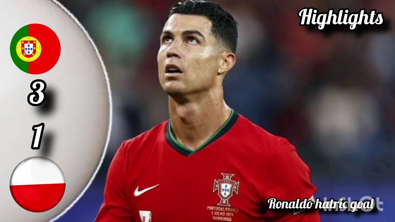 NATIONAL LEAGUE PORTUGAL VS POLAND 3:1 #ronaldo #lavandoski