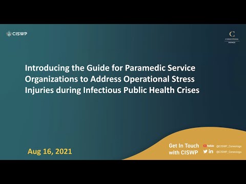 
<span>Introducing the Guide for paramedic service organizations to Address Operational Stress Injuries during Infectious Public Health Crises</span>
