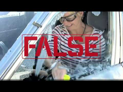 Part of a video titled VERIFY: Do emergency tools used to break windows work on all vehicles?